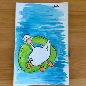 Duck Illustration Art Print